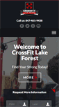 Mobile Screenshot of crossfitlakeforest.com