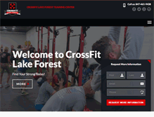 Tablet Screenshot of crossfitlakeforest.com